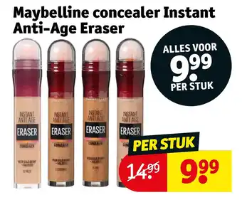 Kruidvat Maybelline concealer Instant Anti-Age Eraser aanbieding