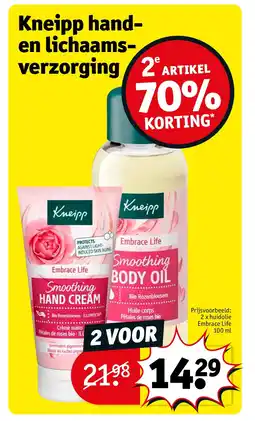 Kruidvat Kneipp handen lichaamsverzorging aanbieding