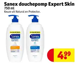 Kruidvat Sanex douchepomp Expert Skin aanbieding