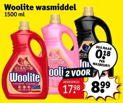 Kruidvat Woolite wasmiddel aanbieding