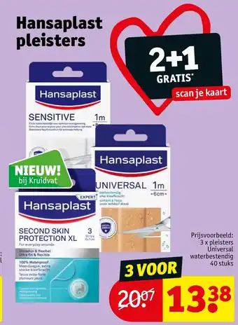 Kruidvat Hansaplast pleisters aanbieding