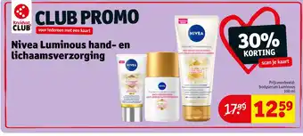 Kruidvat Nivea Luminous hand- en lichaamsverzorging aanbieding