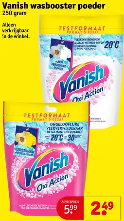 Kruidvat Vanish wasbooster poeder aanbieding
