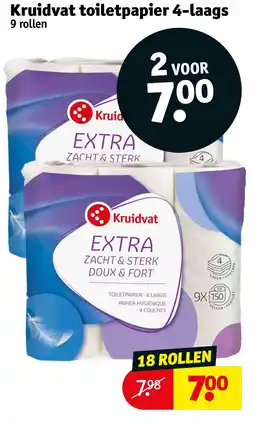 Kruidvat Kruidvat toiletpapier 4-laags aanbieding