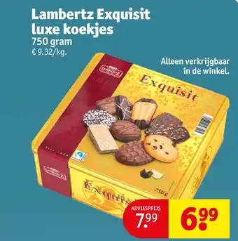 Kruidvat Lambertz Exquisit luxe koekjes aanbieding