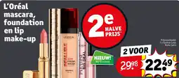 Kruidvat L’Oréal mascara, foundation en lip make-up aanbieding