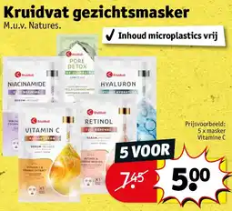 Kruidvat Kruidvat gezichtsmasker aanbieding