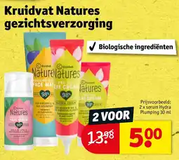 Kruidvat Kruidvat Natures gezichtsverzorging aanbieding