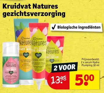 Kruidvat Kruidvat Natures gezichtsverzorging aanbieding