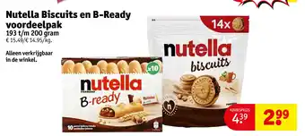 Kruidvat Nutella Biscuits en B-Ready voordeelpak aanbieding