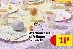 Kruidvat fscheurbare tafelloper aanbieding