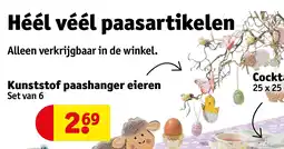 Kruidvat Kunststof paashanger eieren aanbieding