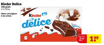 Kruidvat Kinder Delice aanbieding