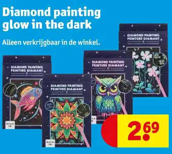 Kruidvat Diamond painting glow in the dark aanbieding