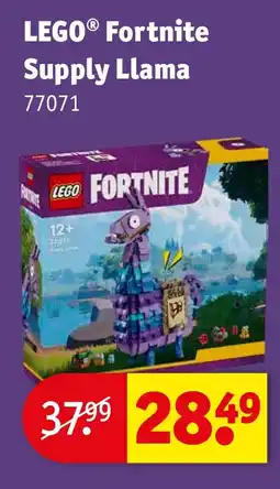 Kruidvat LEGO Fortnite Supply Llama aanbieding