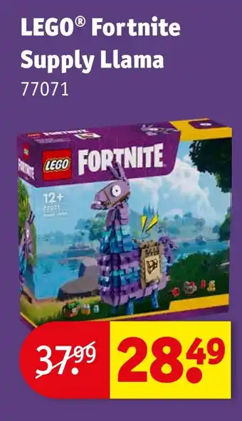 Kruidvat LEGO Fortnite Supply Llama aanbieding