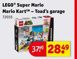 Kruidvat LEGO Super Mario Mario Kart – Toad’s garage aanbieding