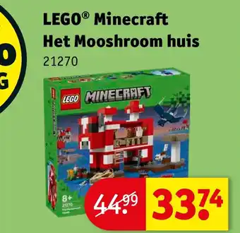 Kruidvat LEGO Minecraft Het Mooshroom huis aanbieding