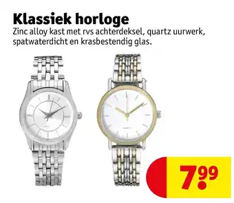 Kruidvat Klassiek horloge aanbieding