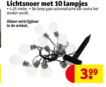 Kruidvat Lichtsnoer met 10 lampjes aanbieding