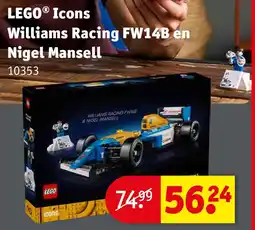 Kruidvat LEGO Icons Williams Racing FW14B en Nigel Mansell aanbieding