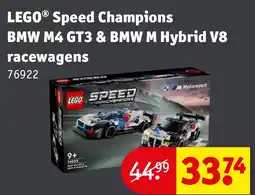 Kruidvat LEGO Speed Champions BMW M4 GT3 & BMW M Hybrid V8 racewagens aanbieding