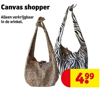 Kruidvat Canvas shopper aanbieding