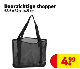 Kruidvat Doorzichtige shopper aanbieding