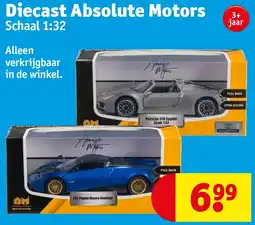 Kruidvat Diecast Absolute Motors aanbieding