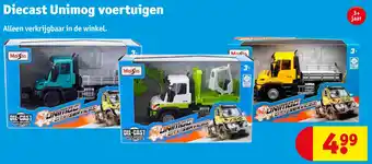 Kruidvat Diecast Unimog voertuigen aanbieding