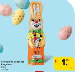 Carrefour Chocolade paashaas Riegelein aanbieding