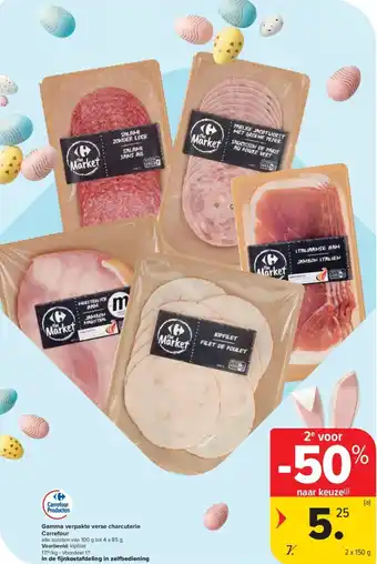 Carrefour Gamma verpakte verse charcuterie carrefour aanbieding