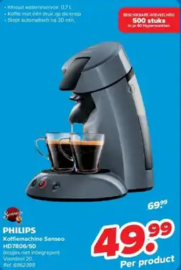 Carrefour Philips Koffiemachine Senseo HD7806/50 aanbieding