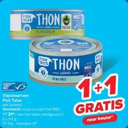 Carrefour Visconserven fish tales aanbieding