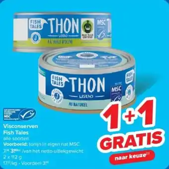 Carrefour Visconserven fish tales aanbieding