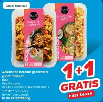 Carrefour Aziatische bereide gerechten groot formaat isali aanbieding