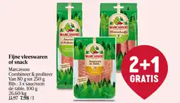 Delhaize Fijne vleeswaren of snack marcassou saucisson de table aanbieding