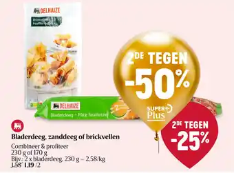 Delhaize Bladerdeeg zanddeeg of brickv bladerdeeg aanbieding