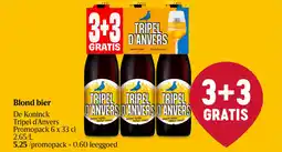 Delhaize Blond bier de koninck tripel d'anvers promopack aanbieding