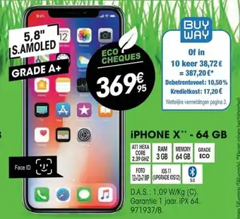Electro Depot iPhone X - 64GB aanbieding