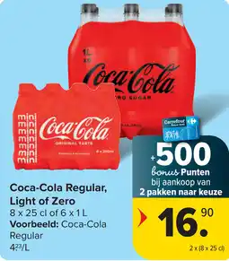 Carrefour Market Coca-Cola Regular, Light of Zero aanbieding