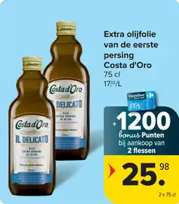 Carrefour Market Extra olijfolie van de eerste persing Costa d'Oro aanbieding