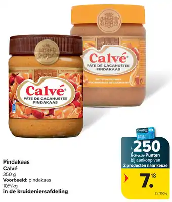 Carrefour Market Pindakaas Calvé aanbieding