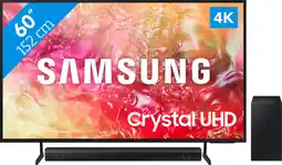 Coolblue Samsung Crystal UHD 60DU7100 (2024) + Barre de Son aanbieding