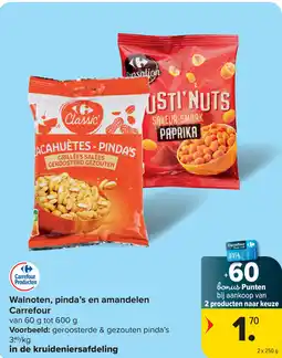 Carrefour Market Walnoten pinda's en amandelen carrefour aanbieding