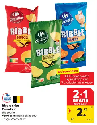 Carrefour Market Ribble chips carrefour aanbieding