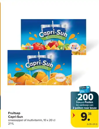 Carrefour Market Fruitsap capri sun aanbieding