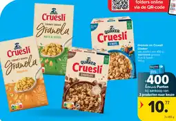 Carrefour Market Granola en cruesli quaker aanbieding