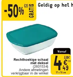 Cora Rechthoekige schaal met deksel aanbieding