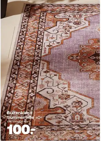 Kwantum Buitenkleed Summerville Lila, 160x230 cm aanbieding